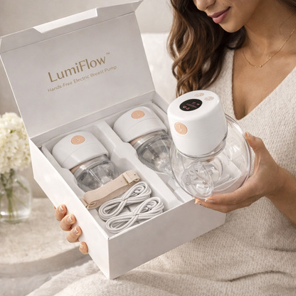 LumiFlow™ Hands-Free Electric Breast Pump Set
