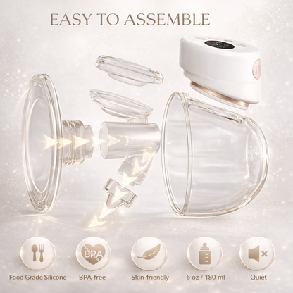 LumiFlow™ Hands-Free Electric Breast Pump Set